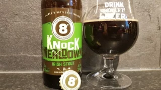 Eight Degrees KnockMealDown Irish Stout By Eight Degrees Brewing Company | Irish Craft Beer Review