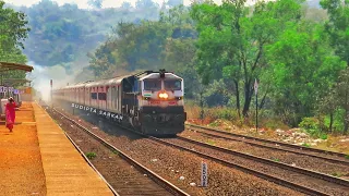 Food King Mandovi Express running with grace through Beautiful Konkan Valley