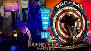 Journey To Hell FREAK NIGHTS - Blackpool Pleasure Beach 2022 Vlog - Inside ALL Scare Mazes!