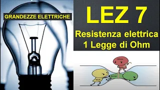 7- Grandezze elettriche - Resistenza elettrica e 1 legge di Ohm