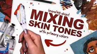 MIXING A SKIN TONE WITH ONLY 3 PAINTS!? | Mystery Art Box | Scrawrlbox Unboxing