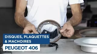 Peugeot 406 - Changer les disques, mâchoires et plaquettes de frein arrières