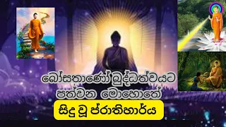 බෝසතාණෝ බුදු බවට පත්වෙති. Bosathaano budubawata pathwethi