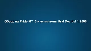 Обзор Pride MT 15 и усилитель Ural Decibel 1.2500