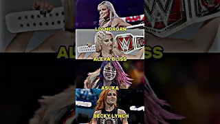 Liv morgan vs alexa bliss vs asuka vs becky lynch comparison🔥🖤 #shorts #wwe #trending