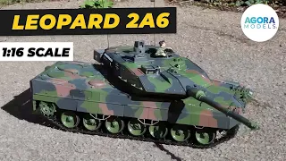 Leopard 2a6 recoil demonstration 1:16 scale model kit