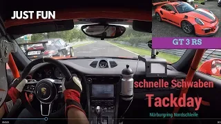 warm up lap at the Nordschleife, schnelle Schwaben Trackday, just for fun...