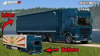 Euro Truck Simulator 2 Multiplayer How to change Trailer Weight and Colour