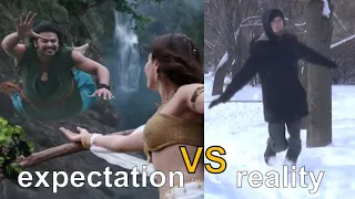 Indian cinema in real life - Russian winter. Dhivara | Baahubali