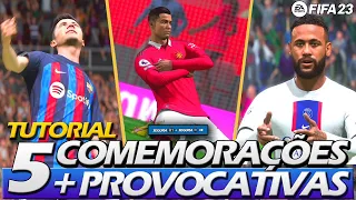 FIFA 23 - TUTORIAL 5 NOVAS COMEMORAÇÕES MAIS PROVOCATIVAS(AS MELHORES COMEMORAÇÕES ) PS5 e XBOX -X