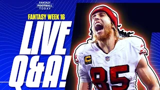 NFL Week 16 Waiver Wire: Live Q&A, Playoff Strategy, Win YOUR League! | 2022 Fantasy Football Advice
