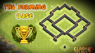The BEST Th5 Farming Base! | Clash Of Clans!