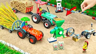 Mini Tractor transporting | flour mill machine science project part2 |atta chaki machine| @NsTvKing