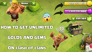 How to get unlimited golds and gems on clash of clans 100% working without root