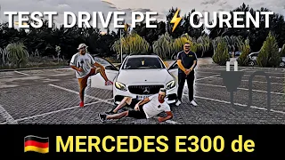 Mercedes E 300 dE (diesel electric)  2020 - primul test-drive pe curent premium