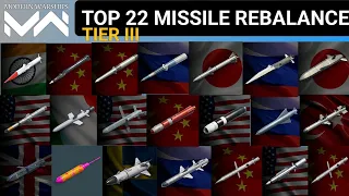 Top 22 Tier 3 Missile Rebalanced - Modern Warships [Update 0.70.0]