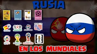 HISTORIA de RUSIA en los MUNDIALES  1930-2022 COUNTRYBALL