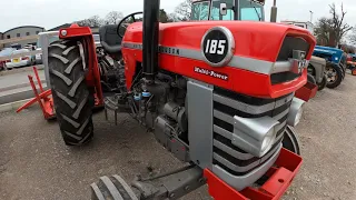 1975 Massey Ferguson 185 Multi Power 4.1 Litre 4-Cyl Diesel Tractor (75 HP)