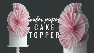 How to color wafer paper and make fan cake toppers | Florea Cakes