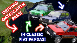 We took classic Fiat Pandas up the most difficult green lane in the Lake District!