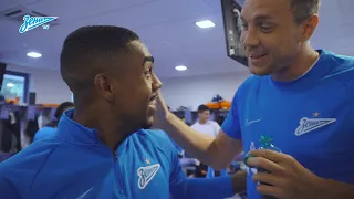 Первые минуты Малкома в «Зените»: галстук, Дзюба и тоннель / Malcom's first minutes at Zenit