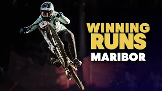 Winning Runs from Round #1 | UCI Downhill World Cup Maribor 2020