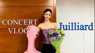 [🇺🇸VLOG] Juilliard Cellist's Concert Day VLOG | Behind the stage, Rehearsal