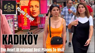 Istanbul Turkey 2023 Kadıköy District 26 July Walking Tour | 4K 60 fps