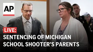 LIVE: Sentencing of Michigan school shooter's parents James and Jennifer Crumbley