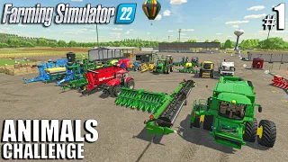 This NEW CHALLENGE comes with RANDOM EVENTS | ANIMALS Challenge | Timelapse 1 | Farming Simulator 22