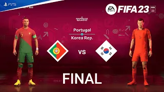 Portugal Vs Korea Rep World Cup  Final | Ronaldo vs Son | 4K60FPS | FIFA-23