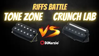 DiMarzio Tone Zone DP155 VS Crunch Lab DP228 humbucker guitar riffs demo