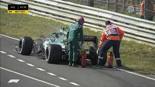 Sebastian Vettel Turns Firefighter Dutch GP F1 2021 FP1