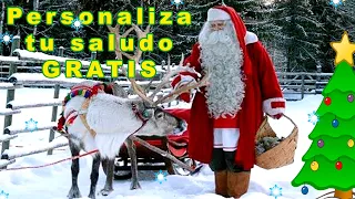 ✅ Saludo Personalizado Gratis de Papa Noel / Santa Claus - Aprende como hacerlo desde tu celular ✆