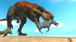 Escape The Jaws Of T-Rex | Animal Revolt Battle Simulator