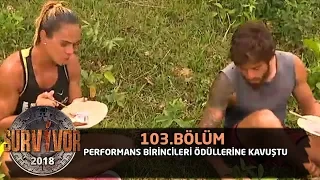 Survivor 2018  | 103. Bölüm |  Performans Birincileri Ödüllerine Kavuştu