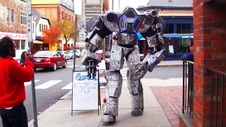 Real Life Giant Robot on the Rampage