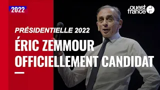 Présidentielle 2022 : Éric Zemmour a annoncé sa candidature