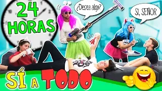 🕗 Reto ¡24 HORAS diciendo SÍ a TODO! 😈 Obedecen TODAS nuestras ÓRDENES y PASA ESTO... 😱