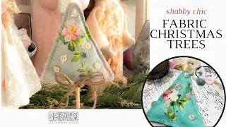 Shabby Chic Fabric Christmas Ornaments with IOD Paint Inlays | Pastel  & Pink DIY Christmas Decor