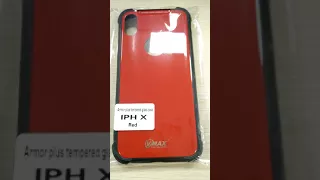 Armor tempered glass case iPhone x  - Vmax (tempered glass screen protector)