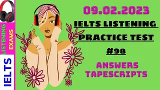 IELTS LISTENING PRACTICE TEST 2023 WITH ANSWERS|09.02.2023|LUYỆN NGHE 98|@ielts_listening_speaking