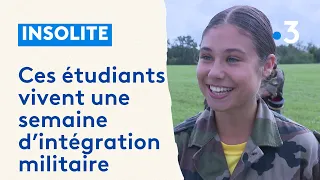 Semaine d'intégration ....militaire pour ces étudiants en commerce