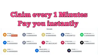 Claim free coin every 1 Minutes pay you instantly on faucetpay