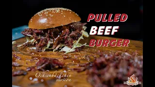 Pulled Beef Burger vom Pelletgrill | So müsst Ihr Ochsenbacken probieren