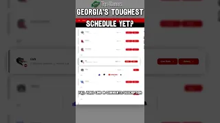 This Might be Georgia's Toughest Schedule in Years