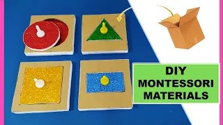 How to Make Single Shape Puzzles |DIY Montessori Materials