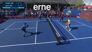 Pickleball - Learn the Erne shot in Slow-Mo (2022 PPA DC Open)