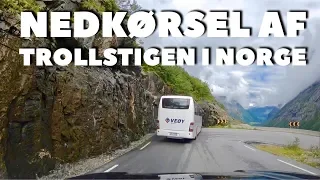 Nedkørsel på Trollstigen - se hele turen i et langt klip