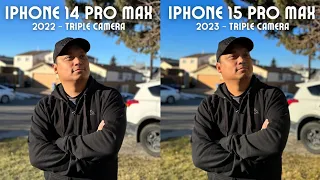 iPhone 14 Pro Max vs iPhone 15 Pro Max camera comparison! (The Ultimate Camera Test!)